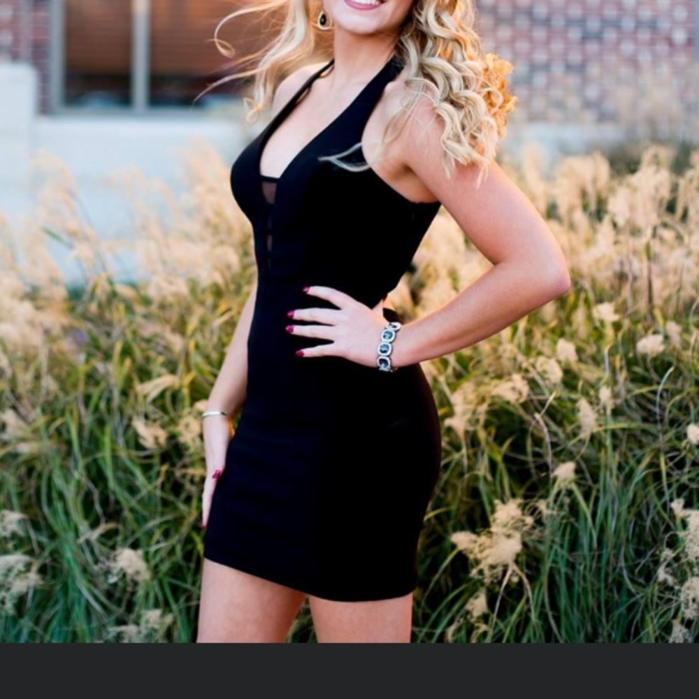 Black Formal Mini Dress
